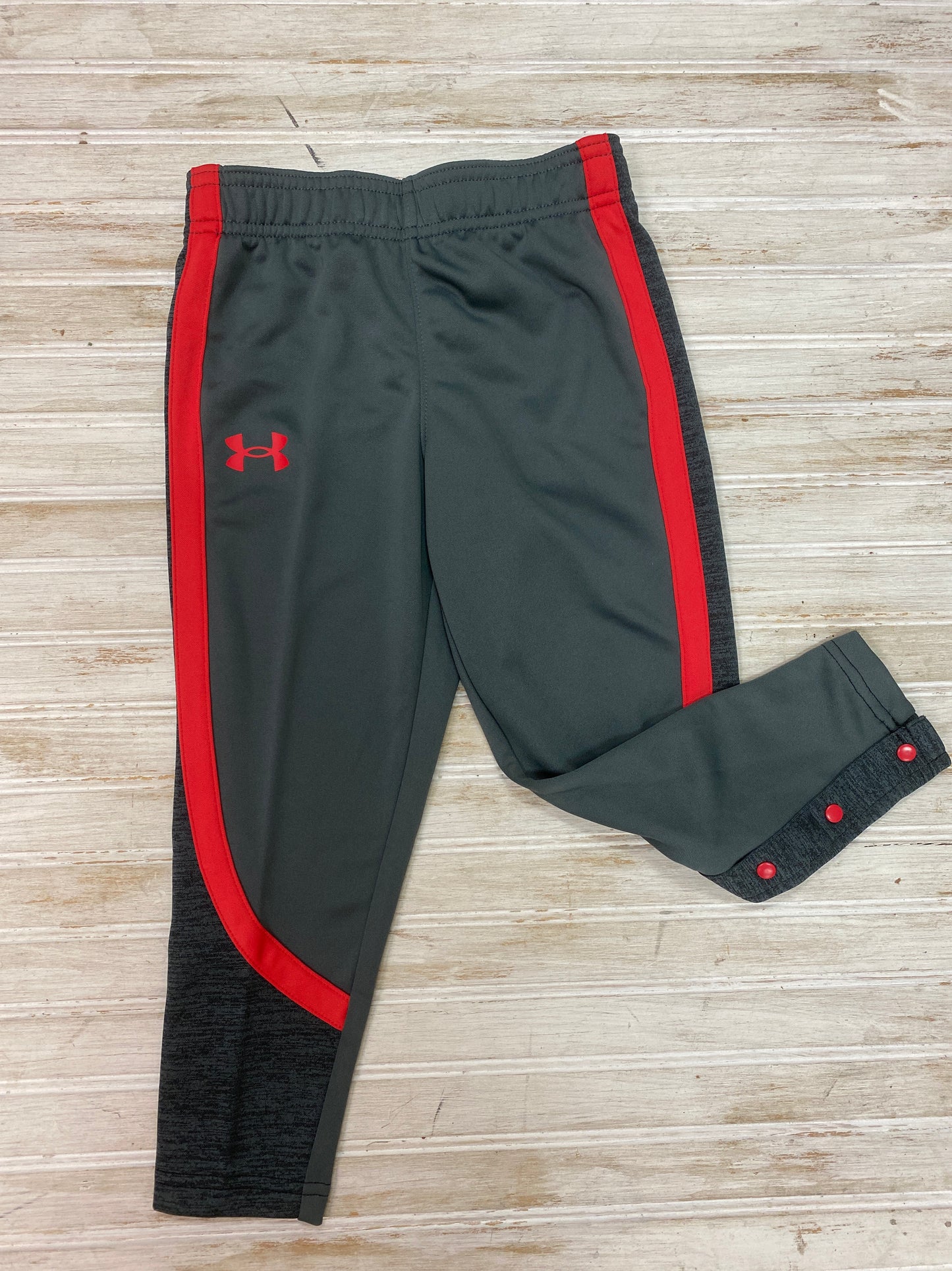 Pitch Gray and Versa Red Logo Pants  - Doodlebug's Children's Boutique