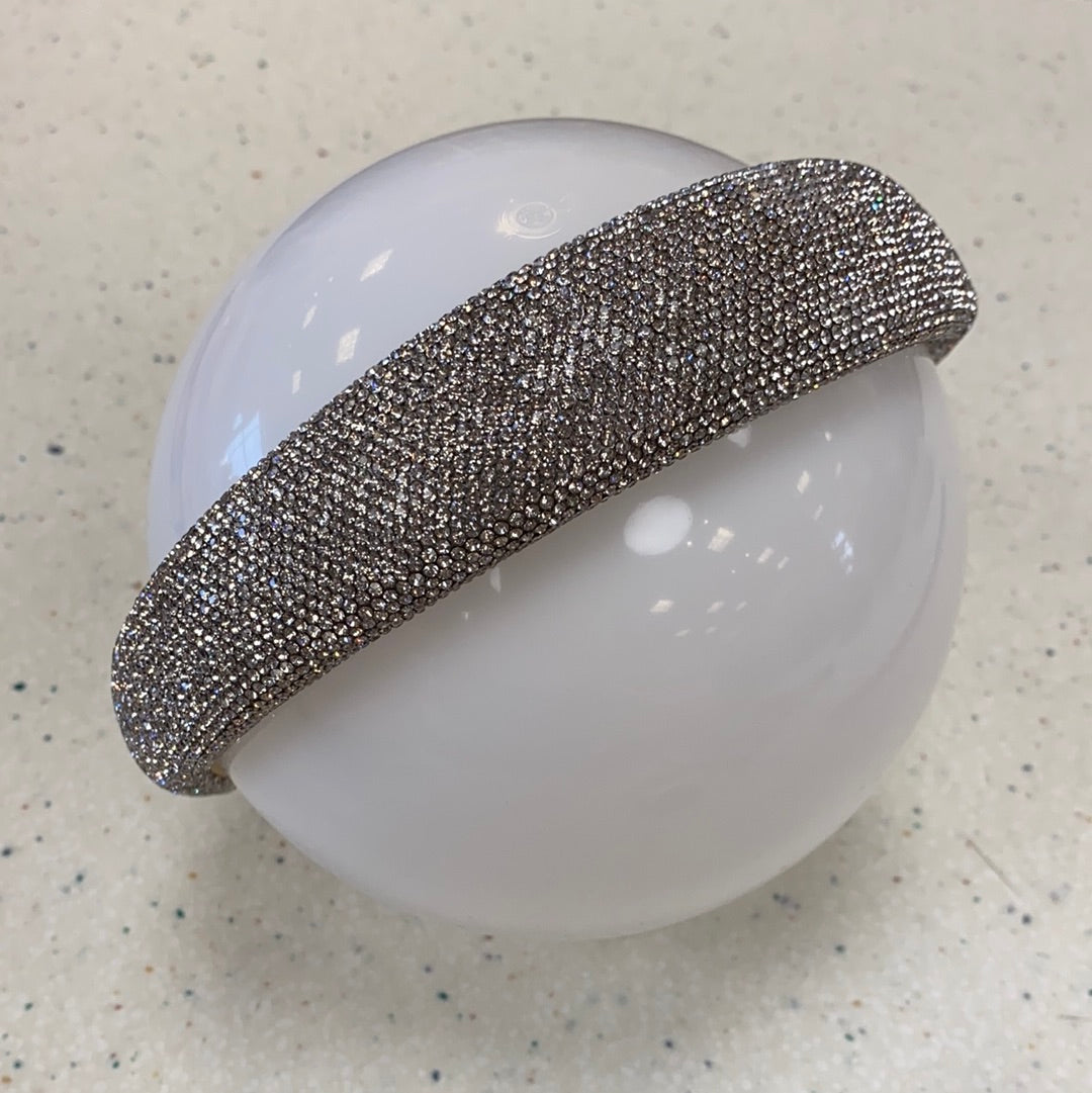 Silver Crystallized Headband  - Doodlebug's Children's Boutique