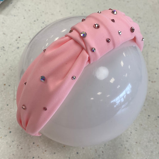 Pink Rhinestone Headband  - Doodlebug's Children's Boutique