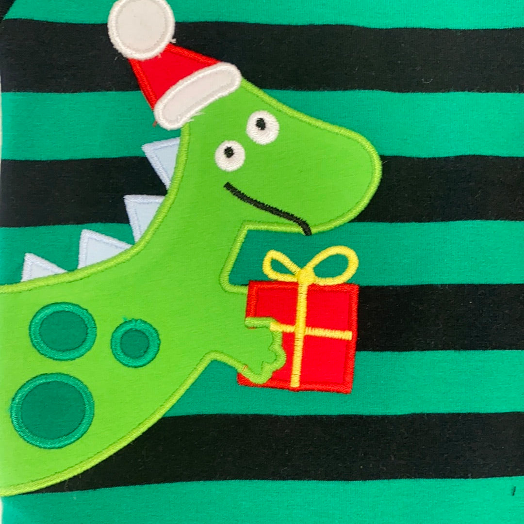Christmas Dino Romper  - Doodlebug's Children's Boutique