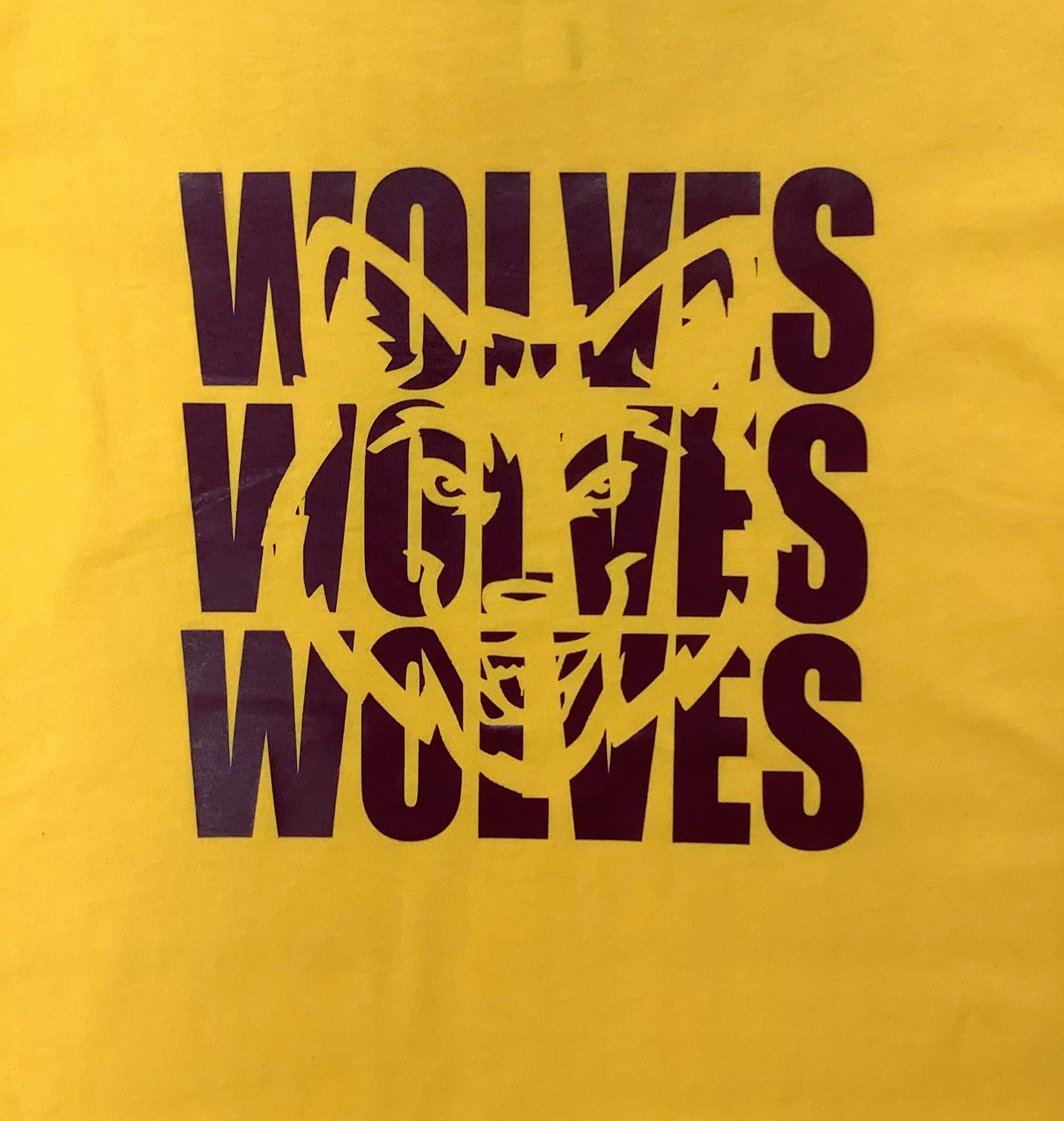 Wolves Yellow Tee  - Doodlebug's Children's Boutique