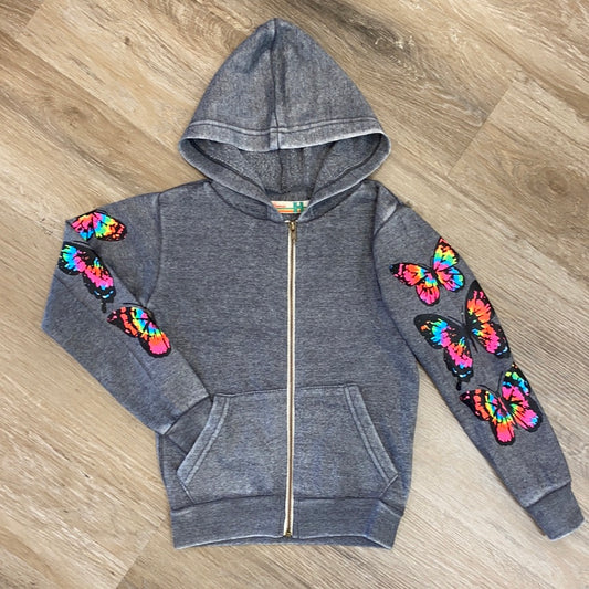 Tie Dye Butterfly Hoodie  - Doodlebug's Children's Boutique