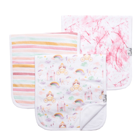 Enchanted 3 Pack Burp Cloths  - Doodlebug's Children's Boutique