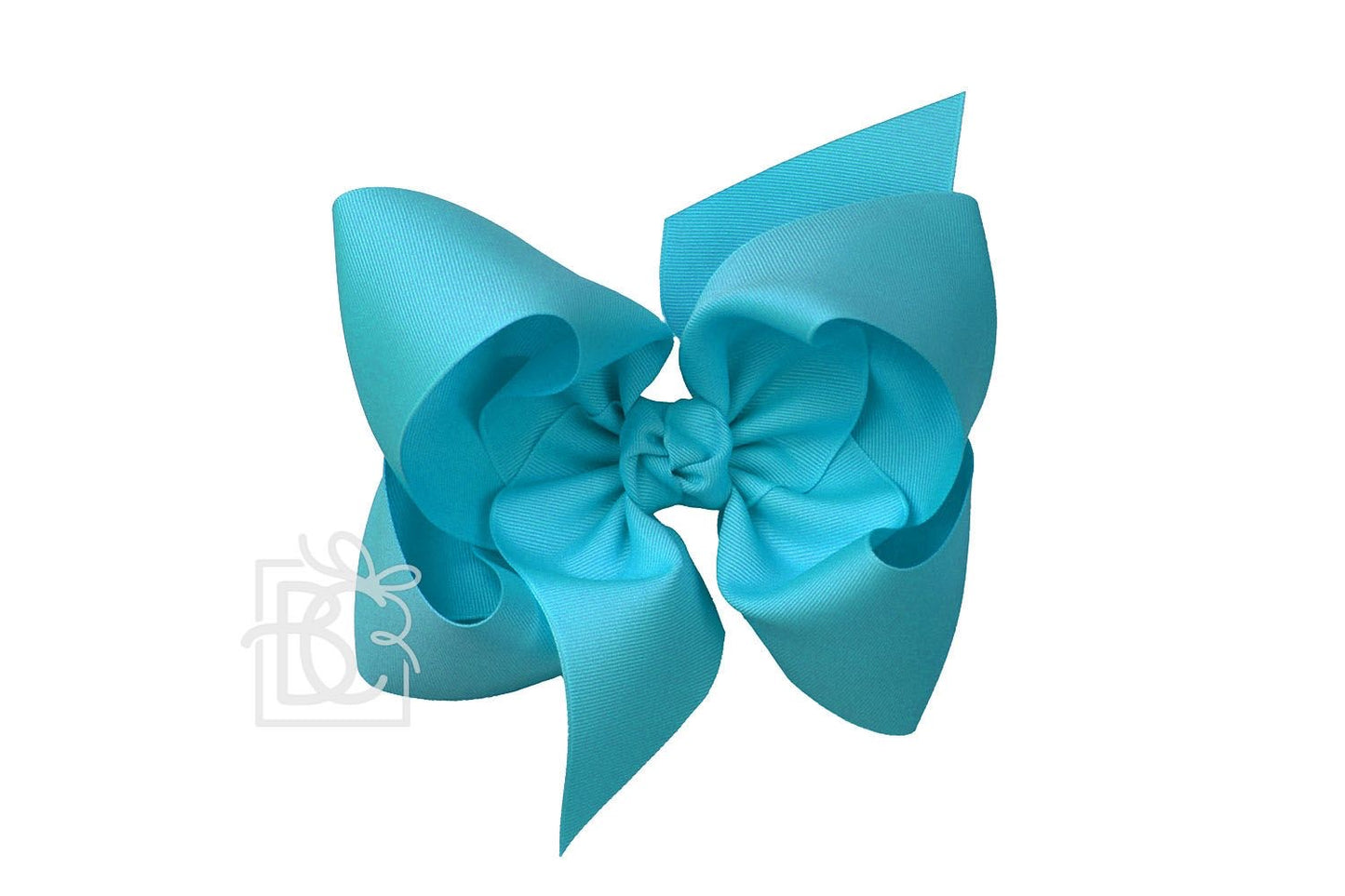 Texas Sized Bow in Turquoise  - Doodlebug's Children's Boutique