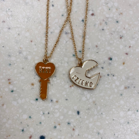Sweetie BFF Necklaces in Ivory  - Doodlebug's Children's Boutique