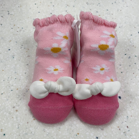 Pink Daisy Socks  - Doodlebug's Children's Boutique