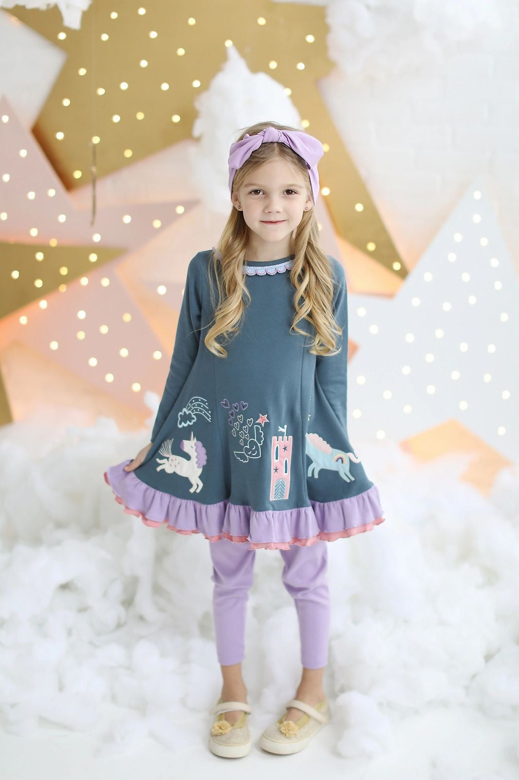 Unicorn Story Dress  - Doodlebug's Children's Boutique