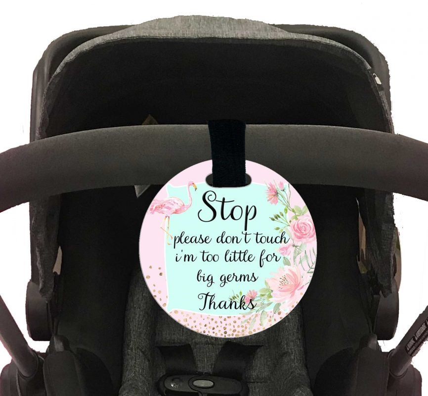 Pink Baby Elephant Baby Health Circular  - Doodlebug's Children's Boutique