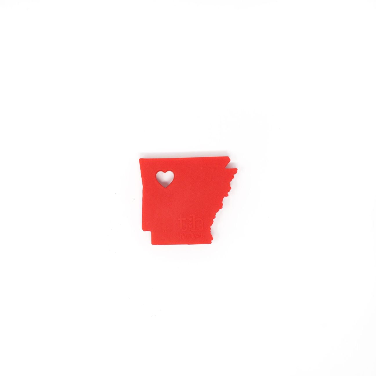 Arkansas Silicone Teether in Red  - Doodlebug's Children's Boutique