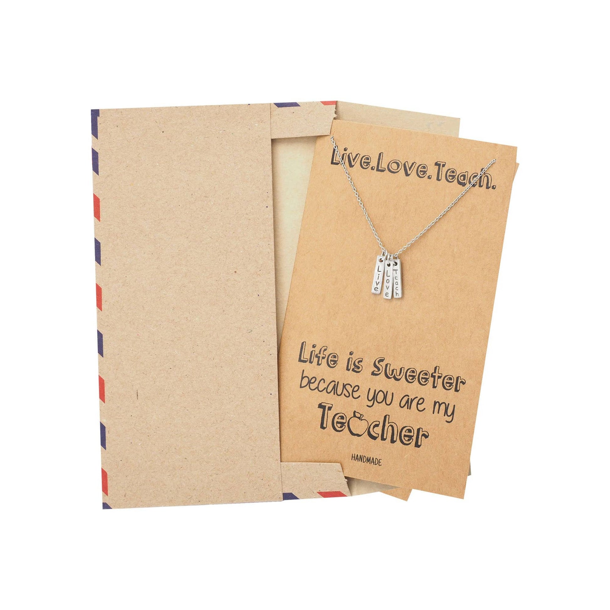 Live Love Teach Necklace  - Doodlebug's Children's Boutique