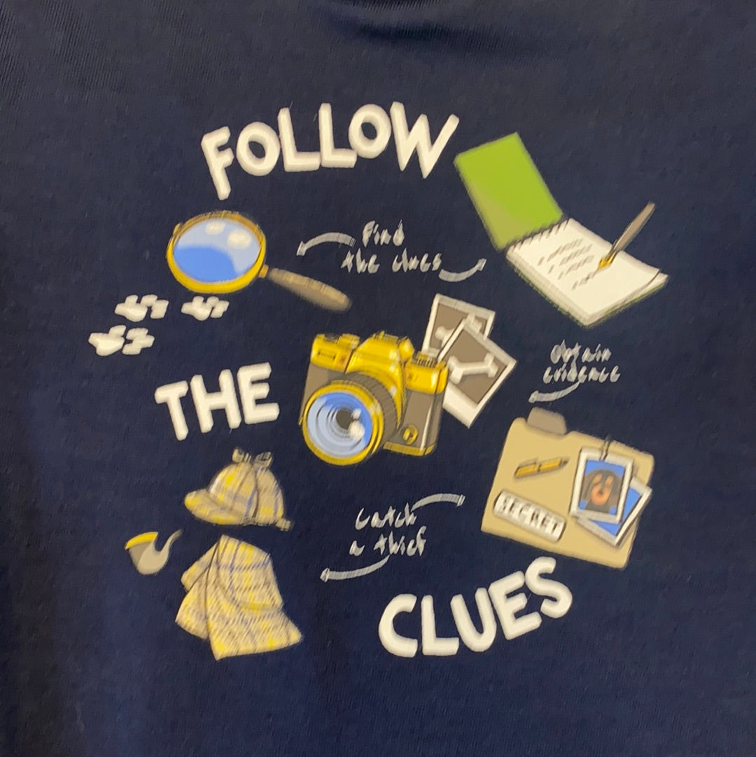 Follow the Clues Long Sleeve Tee  - Doodlebug's Children's Boutique