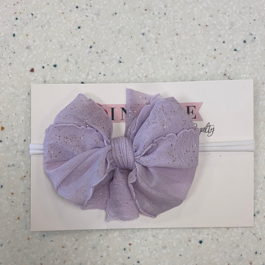 Lilac Glitter Mini Headband  - Doodlebug's Children's Boutique