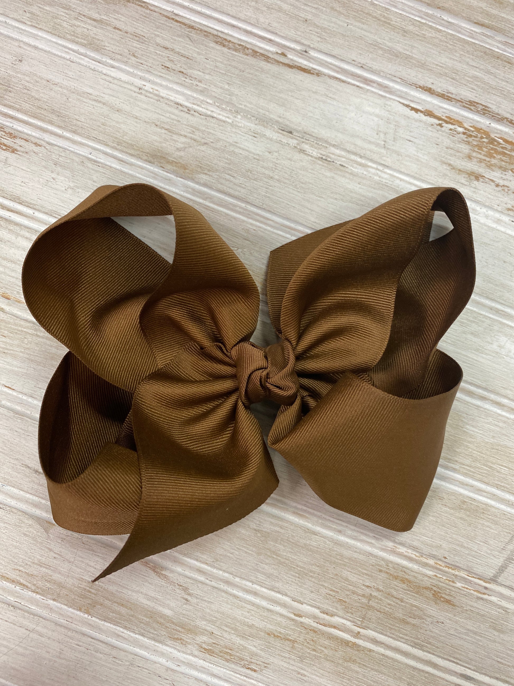 Texas Sized Bow in Camel  - Doodlebug's Children's Boutique