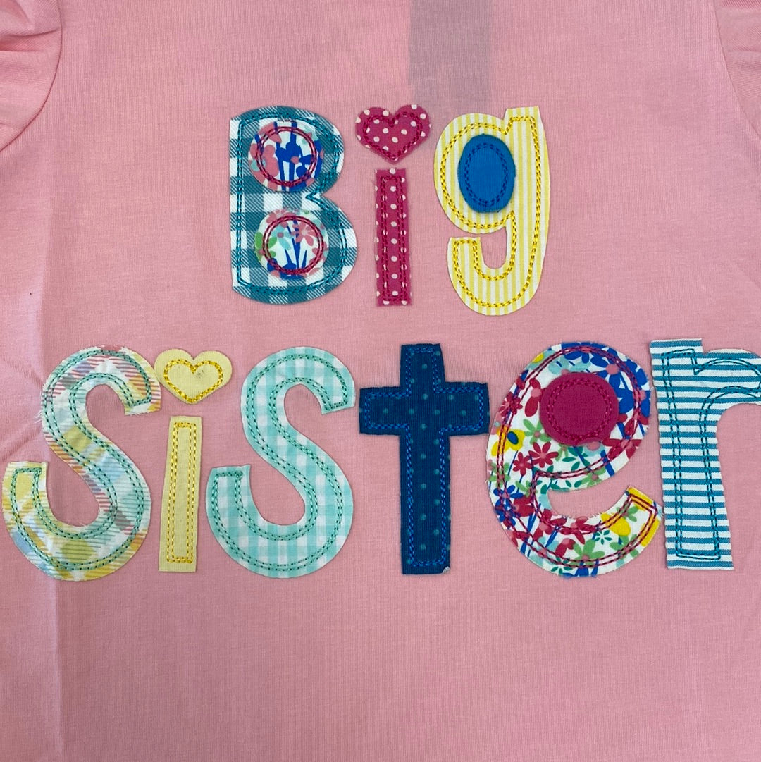 Big Sister Applique Shirt  - Doodlebug's Children's Boutique