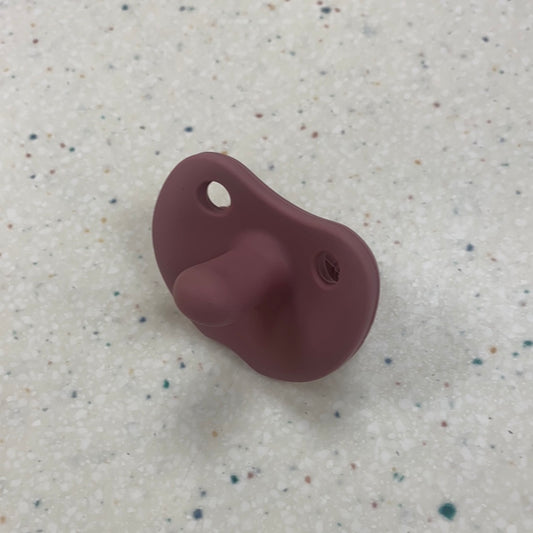Flat Sili Soother in Mauve  - Doodlebug's Children's Boutique