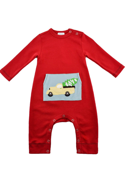 Tree Harvest Romper  - Doodlebug's Children's Boutique