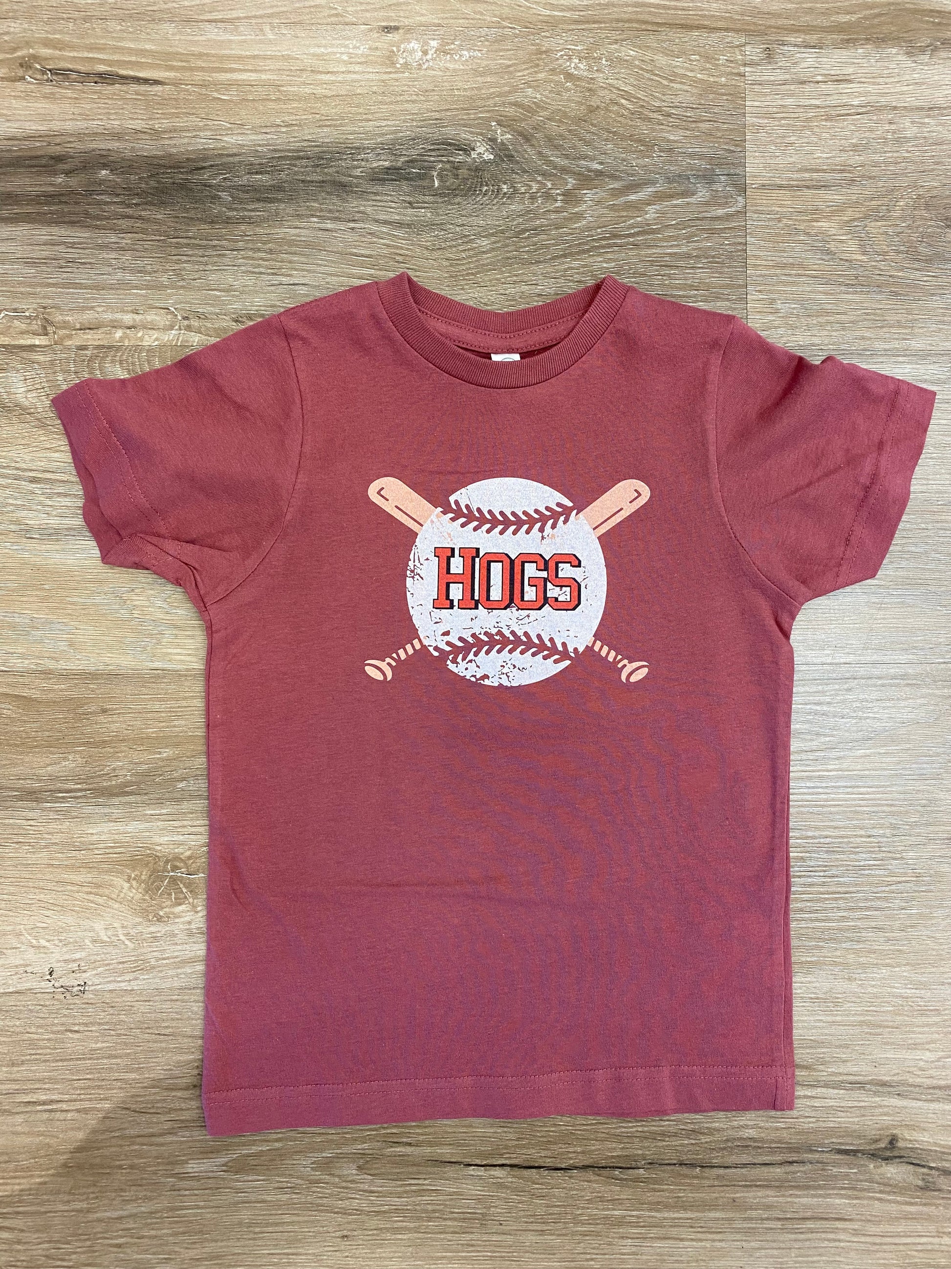Hogs Baseball Shirt YXS - Doodlebug's Children's Boutique