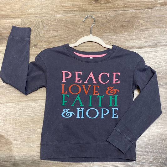 Peace Love Faith Hope Long Sleeve Tee  - Doodlebug's Children's Boutique