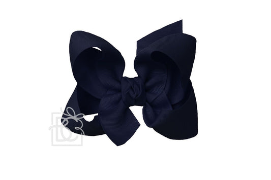 Large Bow in Dark Navy  - Doodlebug's Children's Boutique
