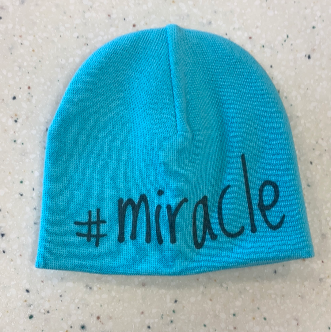 Miracle Preemie Hat in Aqua  - Doodlebug's Children's Boutique
