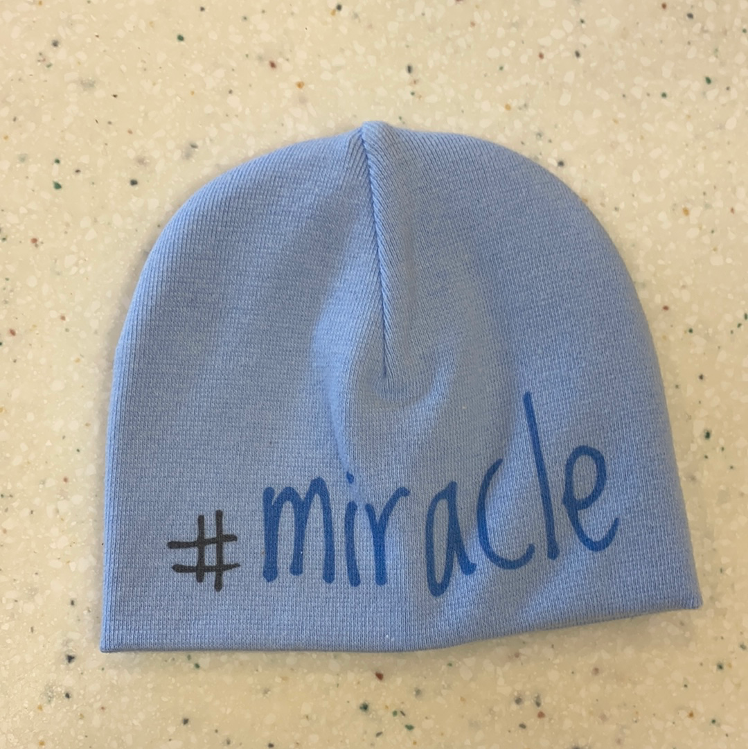 Miracle Preemie Hat in Blue  - Doodlebug's Children's Boutique