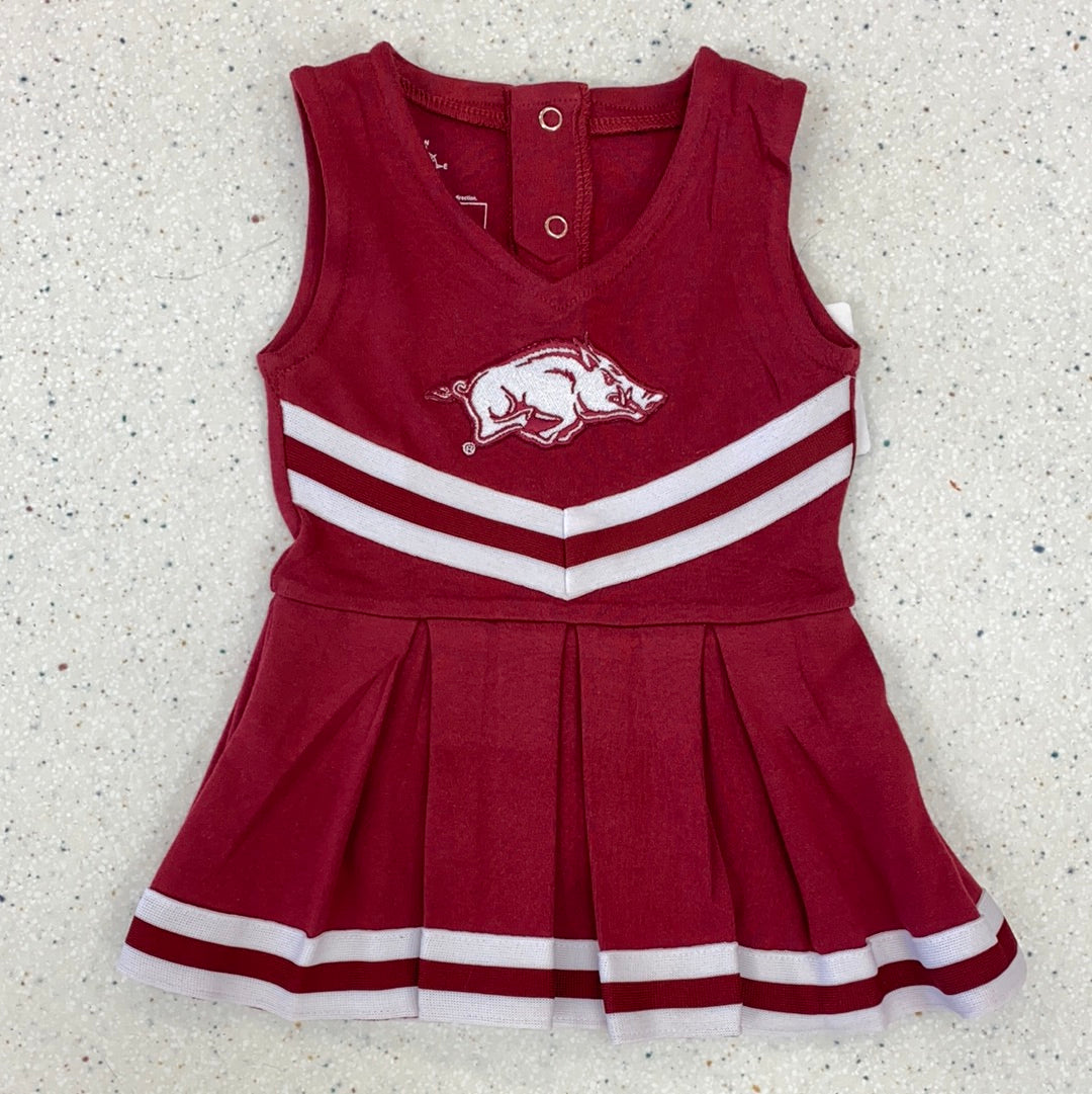 Razorback Cheer Bodysuit Dress  - Doodlebug's Children's Boutique