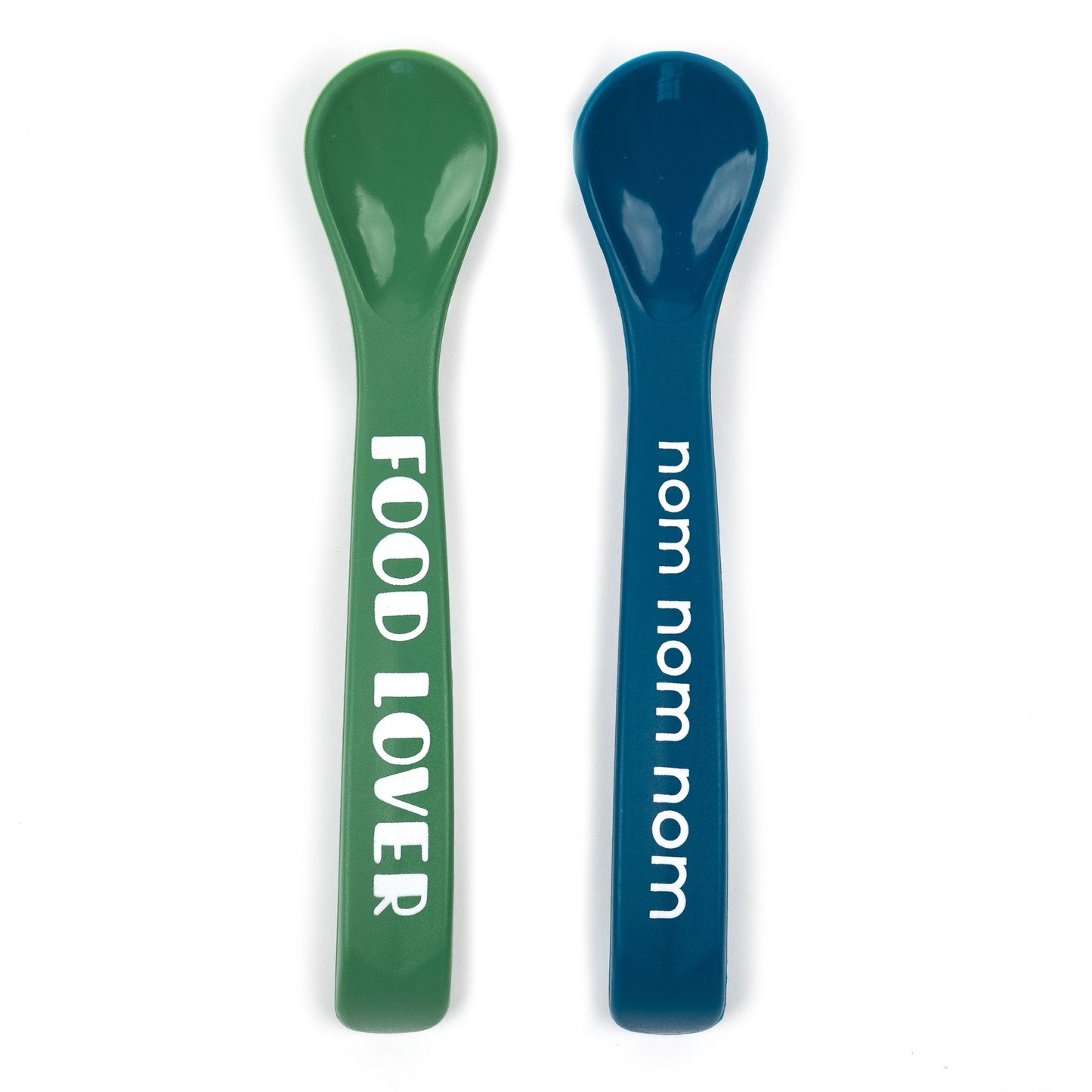 Food Lover and Nom Nom Nom Spoon Set  - Doodlebug's Children's Boutique