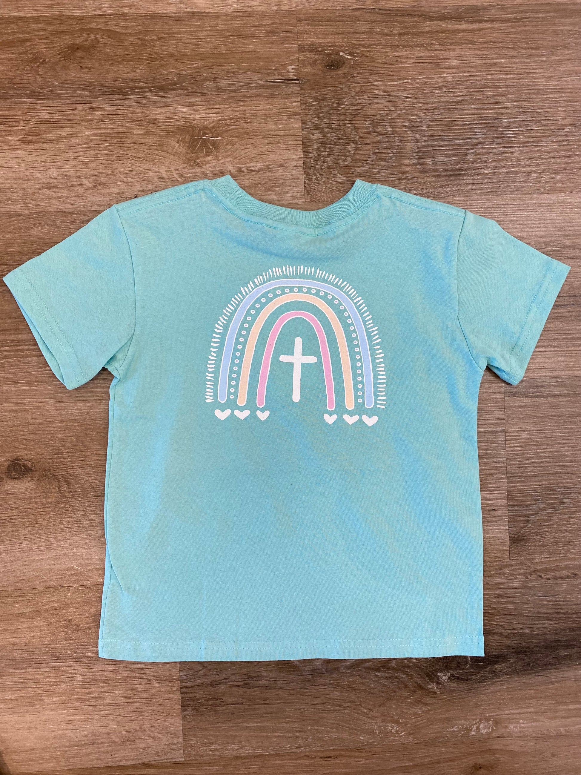 Pastel Cross Rainbow Shirt  - Doodlebug's Children's Boutique