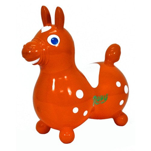ZZ Rody Horse Orange  - Doodlebug's Children's Boutique