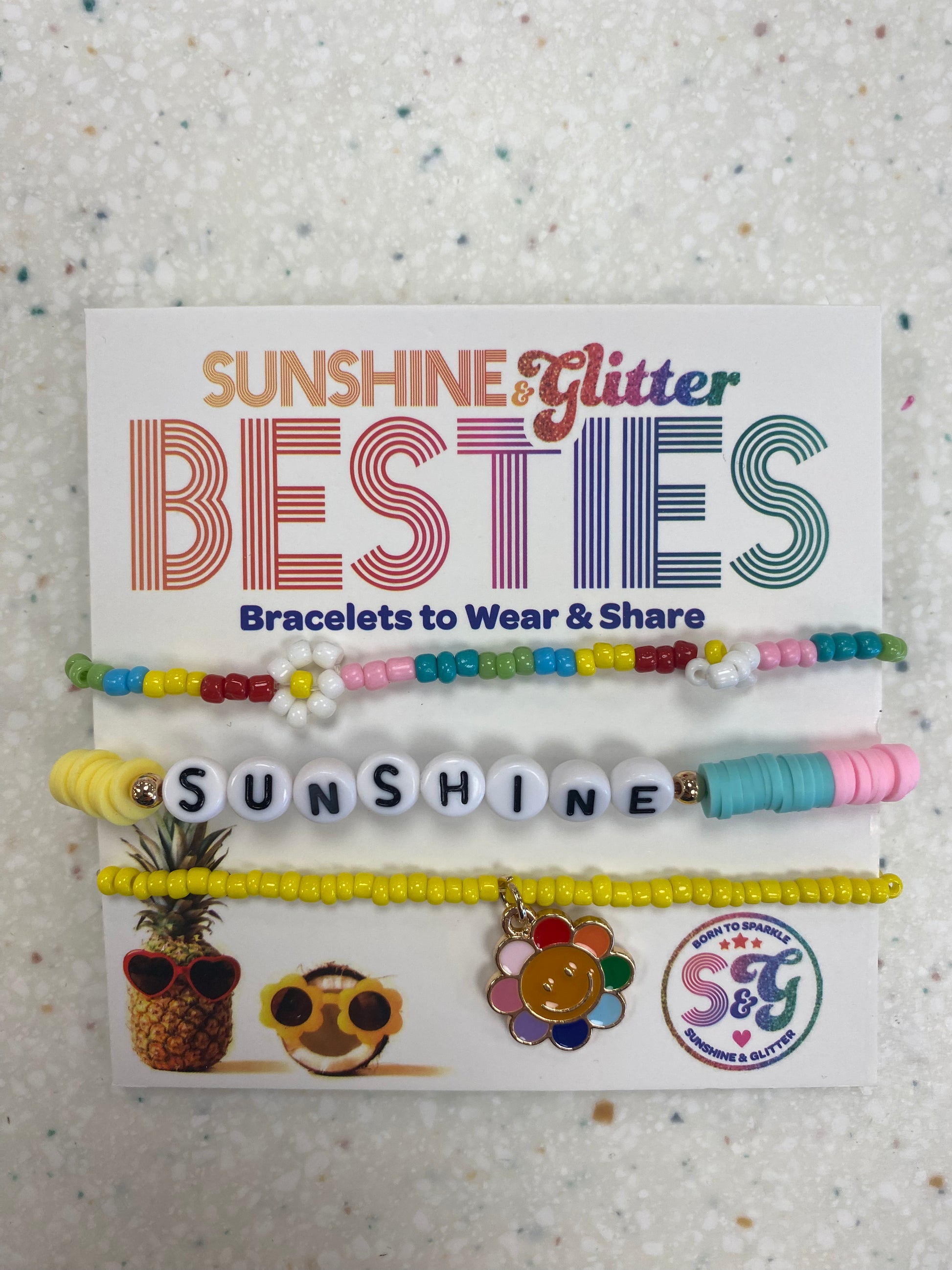 Besties Bracelets Set Sunshine - Doodlebug's Children's Boutique