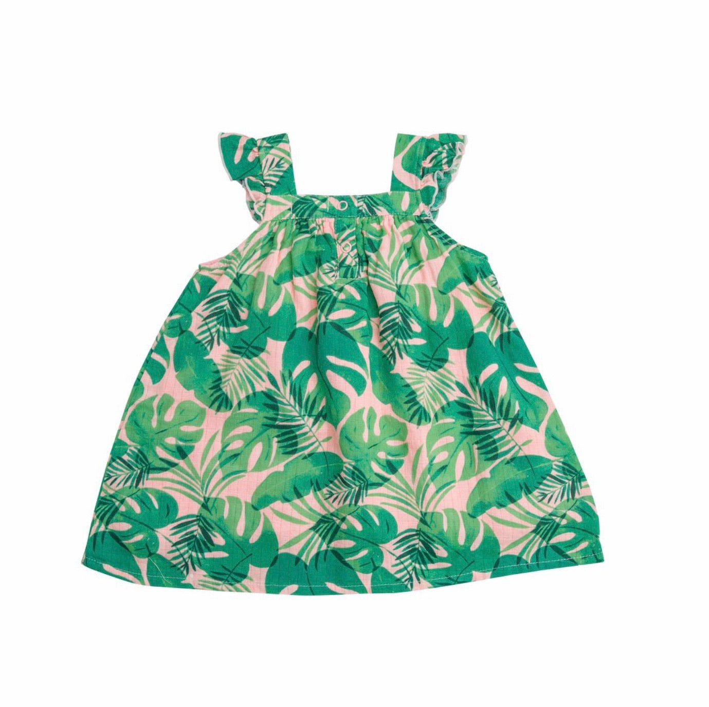 Sundress in Tropical Leaves  - Doodlebug's Children's Boutique