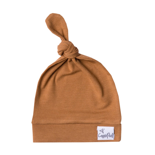 Camel Top Knot Hat  - Doodlebug's Children's Boutique