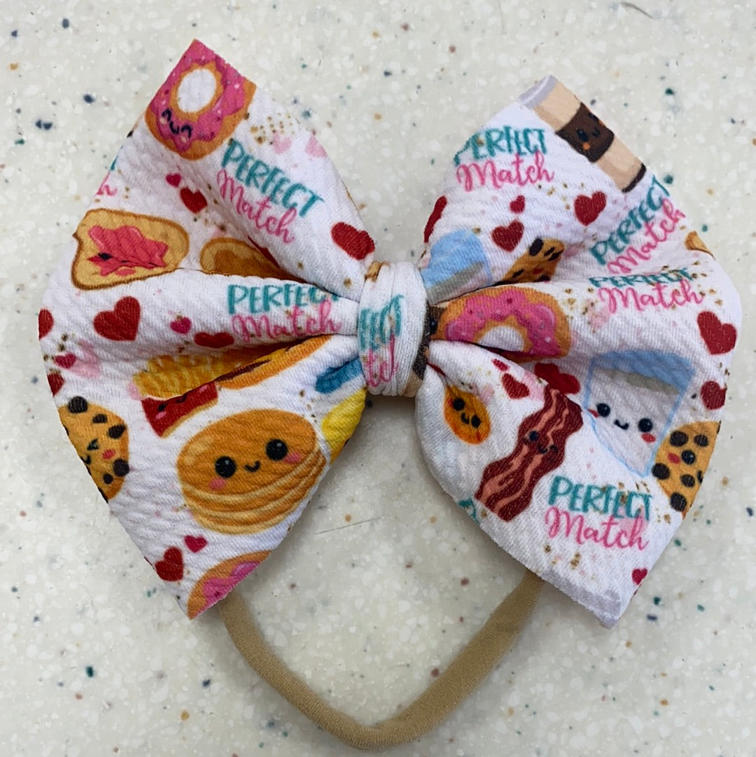 Perfect Match Bow on Nylon  - Doodlebug's Children's Boutique