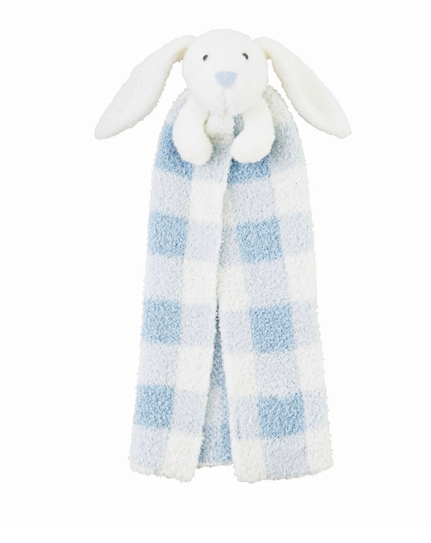 Blue Bunny Lovey  - Doodlebug's Children's Boutique
