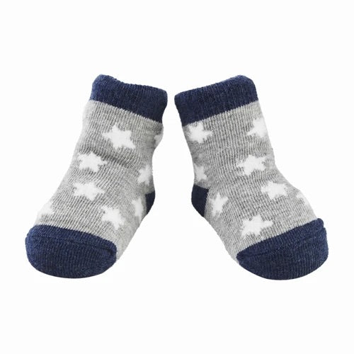 White Chenille Star Socks  - Doodlebug's Children's Boutique