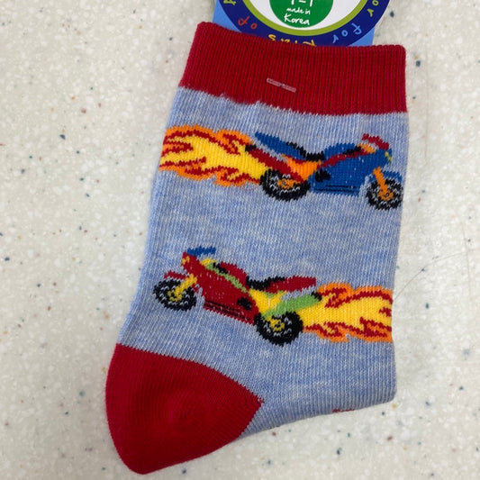 Motorcycle Socks  - Doodlebug's Children's Boutique