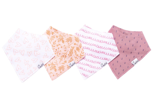 Lola Bandana Bib 4 pack  - Doodlebug's Children's Boutique