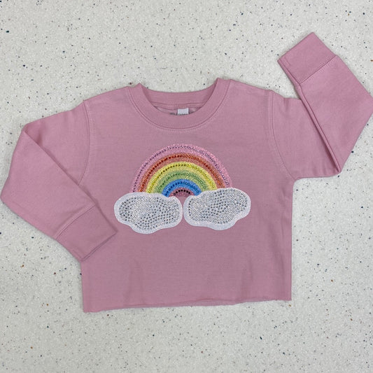 Rainbow Cut Sweatshirt  - Doodlebug's Children's Boutique
