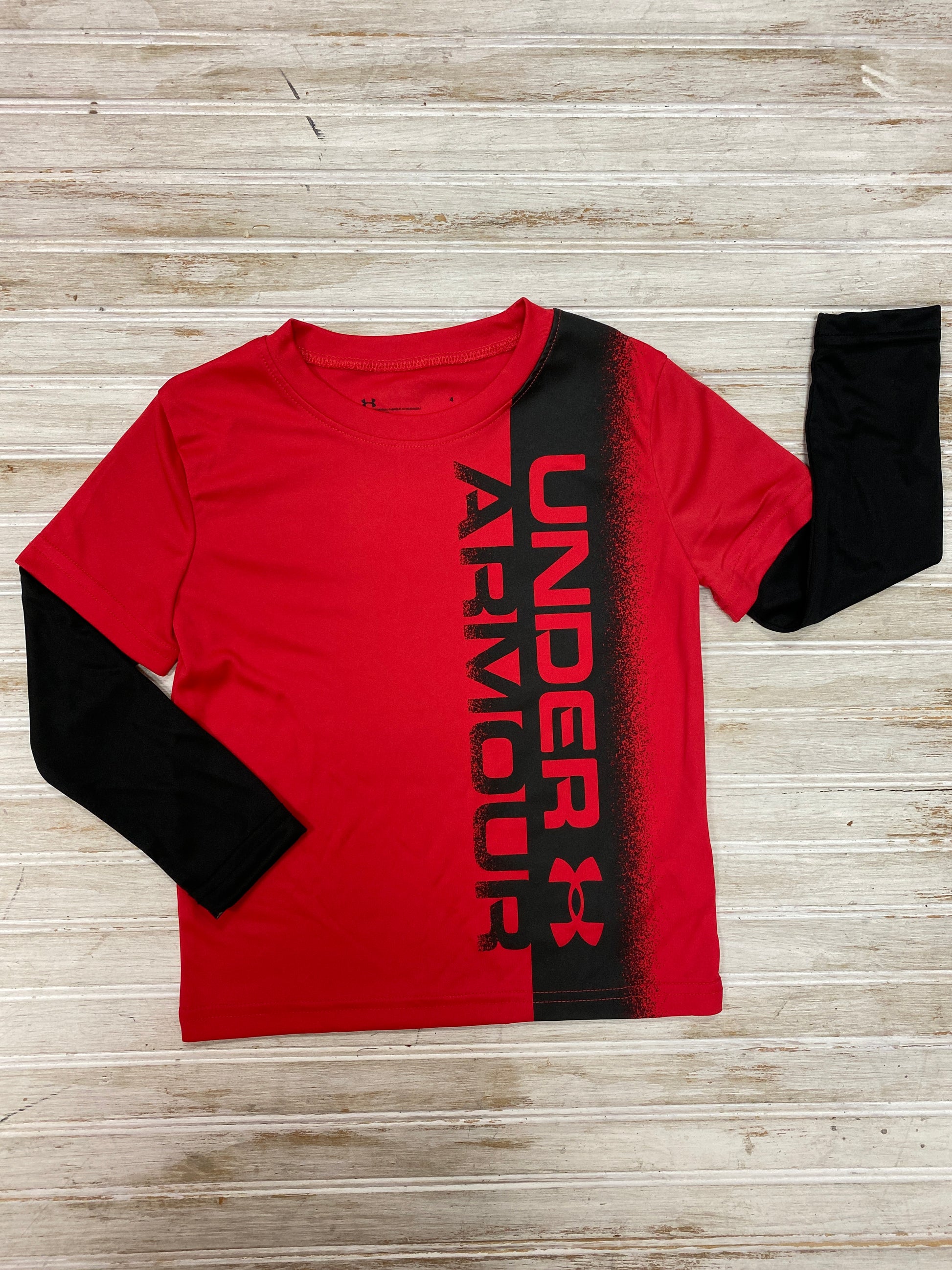 Versa Red Layered Long Sleeve Tee  - Doodlebug's Children's Boutique