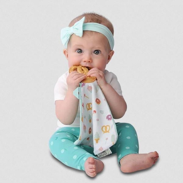 Munch It Teething Blanket in Sweet and Salty  - Doodlebug's Children's Boutique