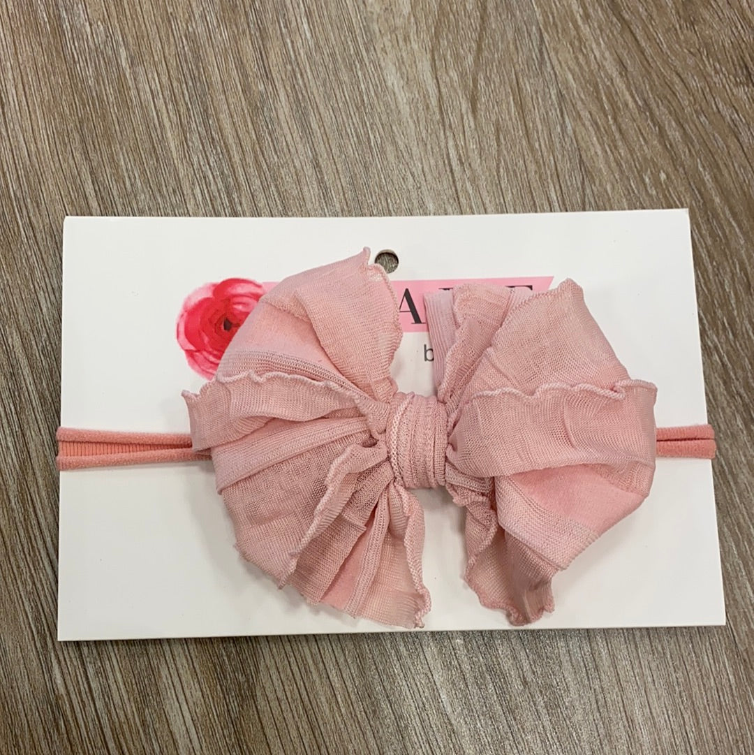 Paris Pink Mini Headband  - Doodlebug's Children's Boutique