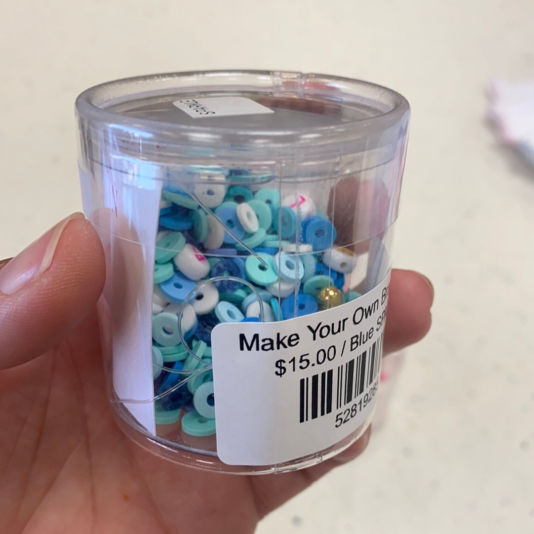 Make Your Own Bracelet Kit Blue SPARKLE - Doodlebug's Children's Boutique