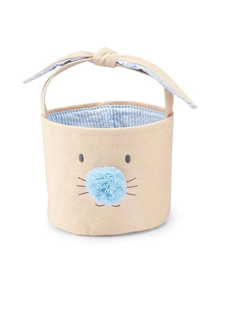Blue Easter Bunny Basket  - Doodlebug's Children's Boutique