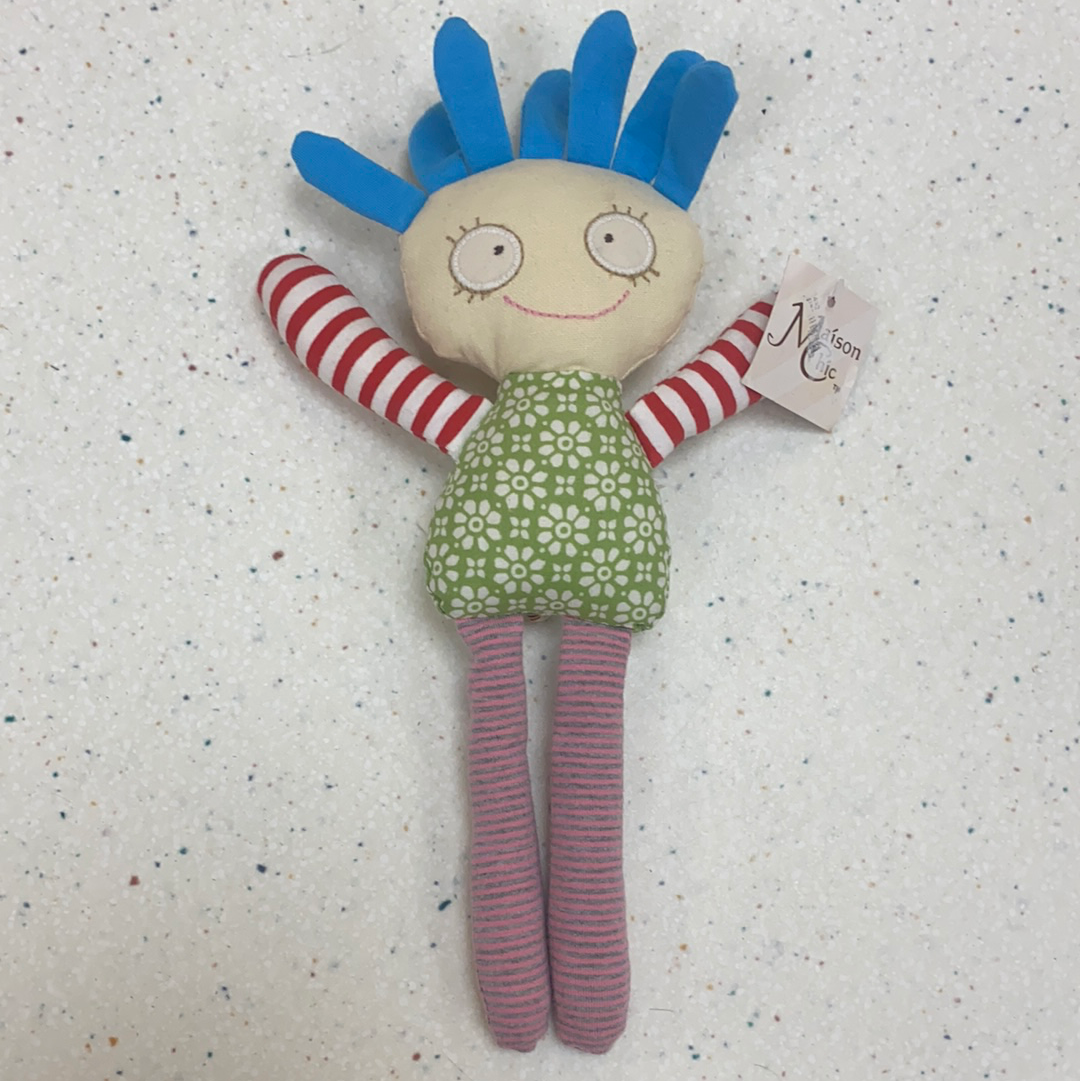 Mini Crazy Doll Rattle  - Doodlebug's Children's Boutique