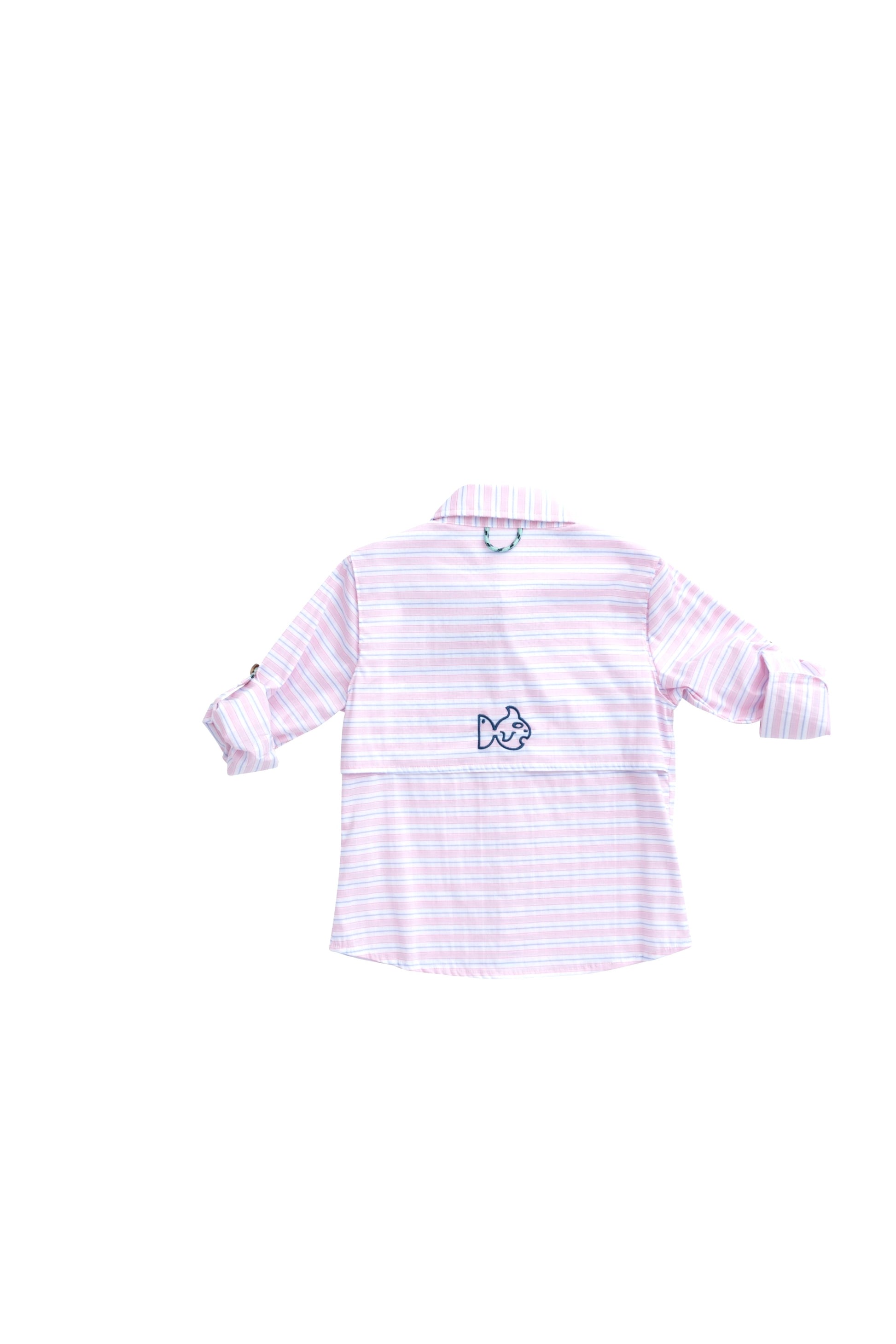 Striped Fishing Shirt  - Doodlebug's Children's Boutique