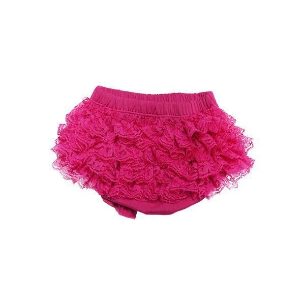 Hot Pink Ruffle Bum Bloomer  - Doodlebug's Children's Boutique