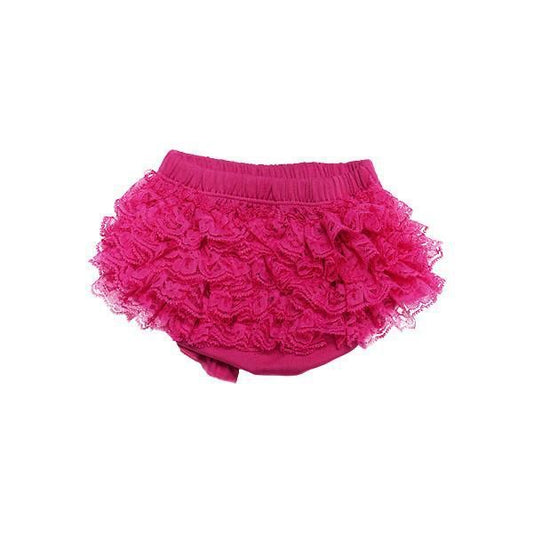 Hot Pink Ruffle Bum Bloomer  - Doodlebug's Children's Boutique