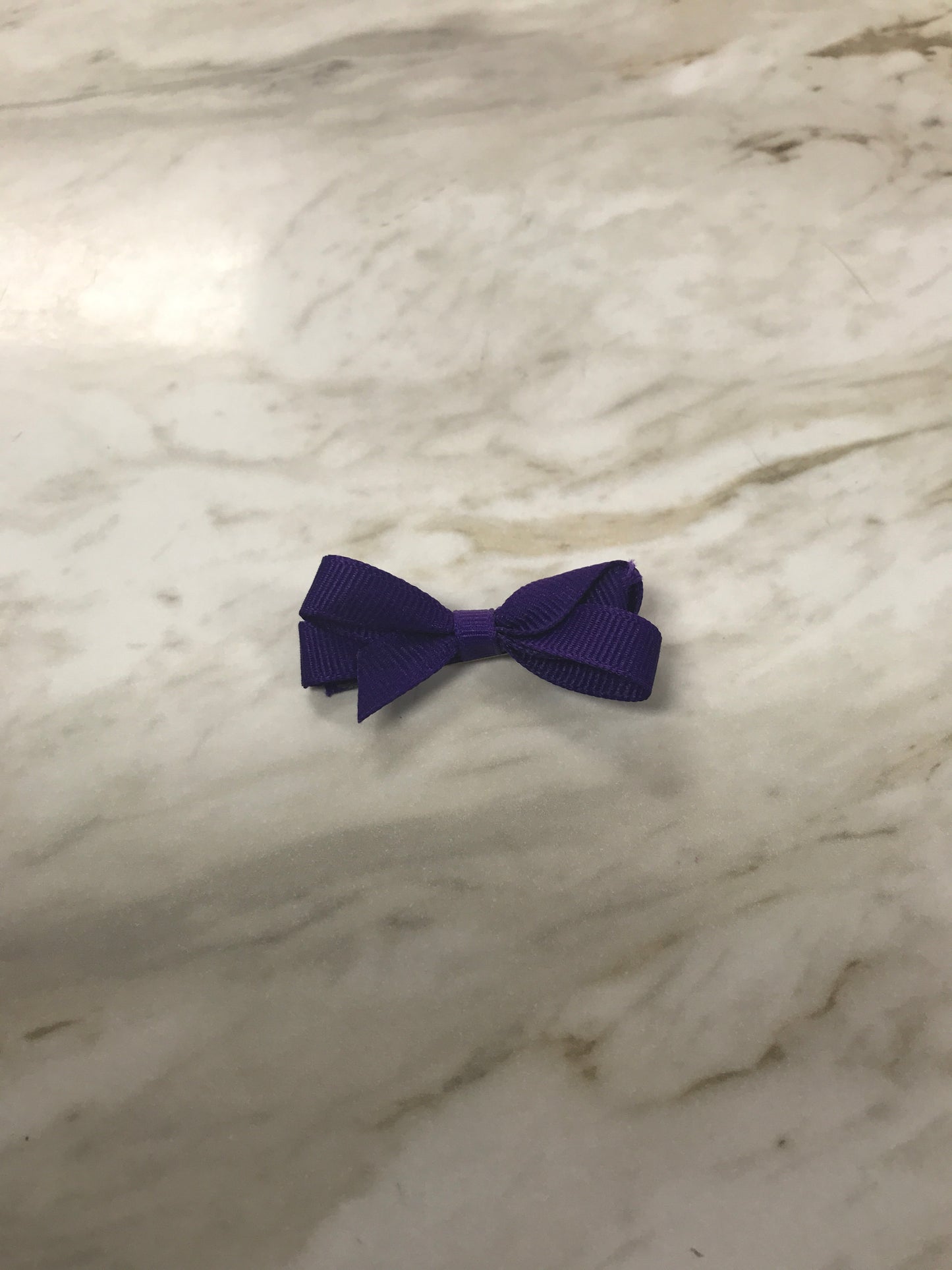 Purple Tiny Bow  - Doodlebug's Children's Boutique