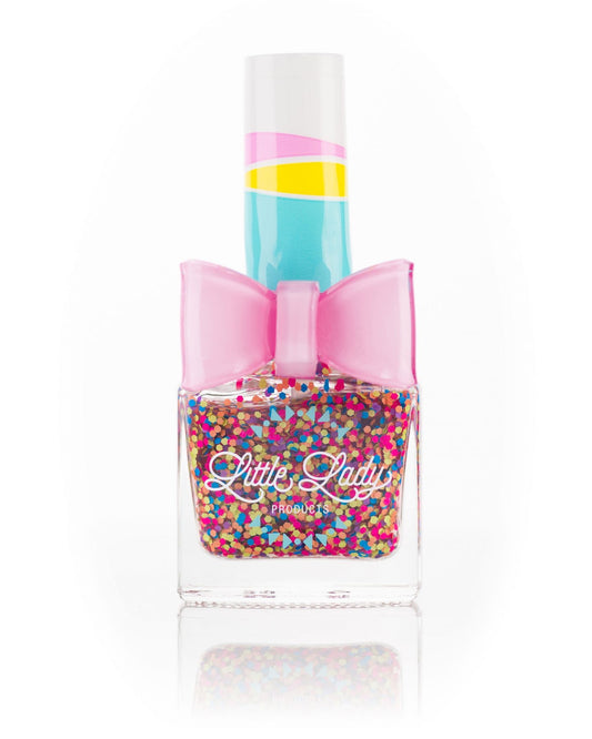 Confetti Glitter Nail Polish in Rainbow Bubbles  - Doodlebug's Children's Boutique