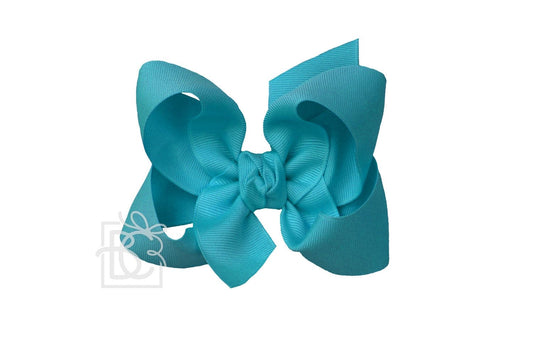 Large Bow in Turquoise  - Doodlebug's Children's Boutique